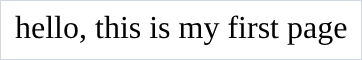 plain text in the browser
