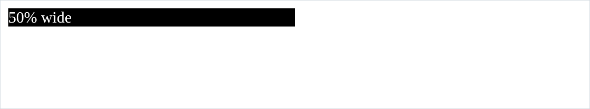 a black bar filling half the window