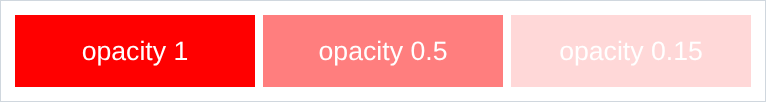 three red buttons fading out, text fading with them