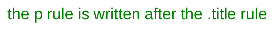 green text